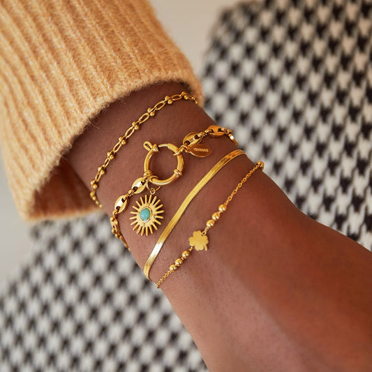 Roestvrij stalen schakelarmband