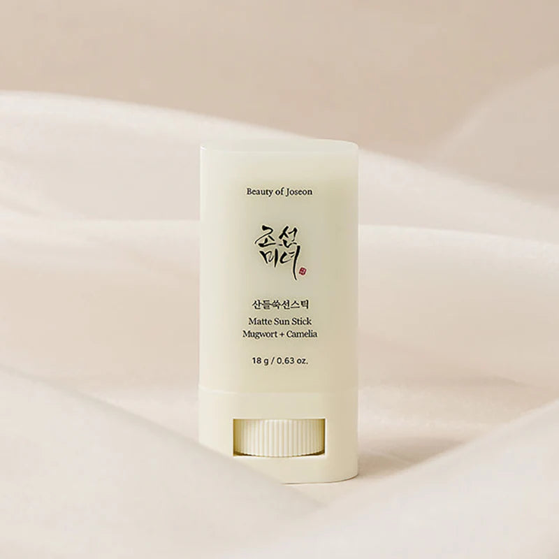 Verpakking van Beauty of Joseon Matte Sun Stick Mugwort + Camelia SPF50+ PA++++
