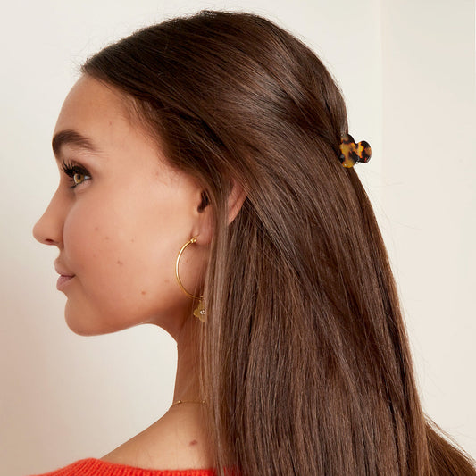 Gevlekte haarclip klein