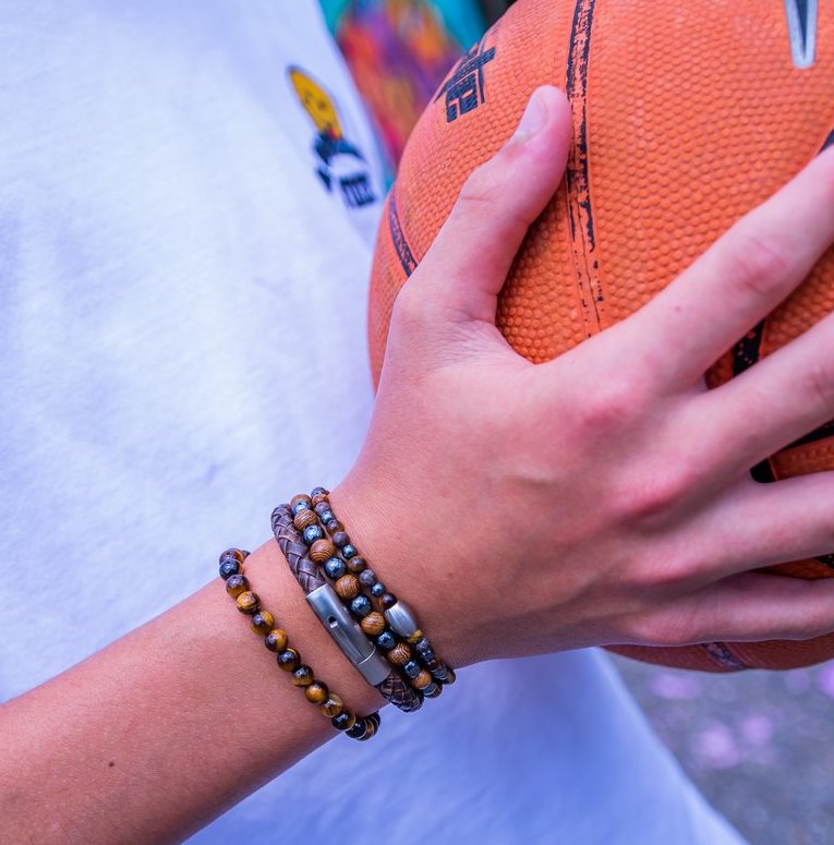 Armband Enam rode howliet - Amora Jewellery