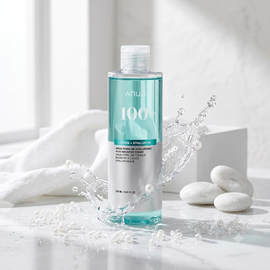 Anua PDRN 100 Hyaluronic Acid Booster Toner op een lichte ondergrond