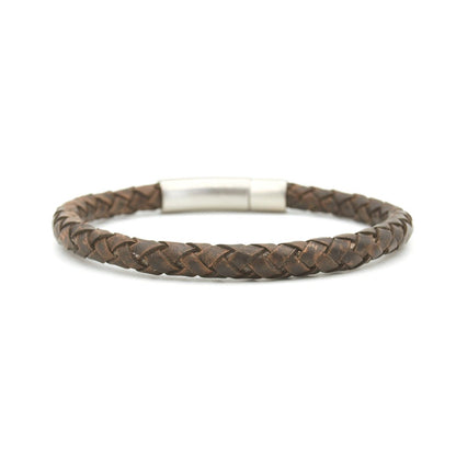 Armband Kepang bruin - Amora Jewellery