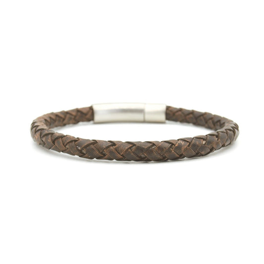 Armband Kepang bruin - Amora Jewellery