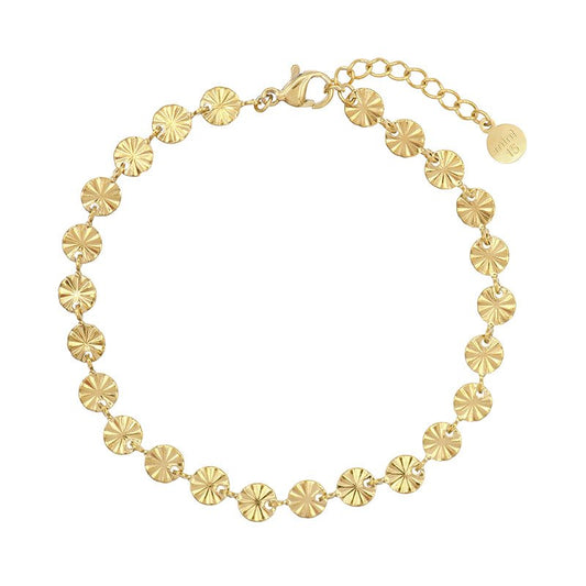Minimalistische bloemenketting armband