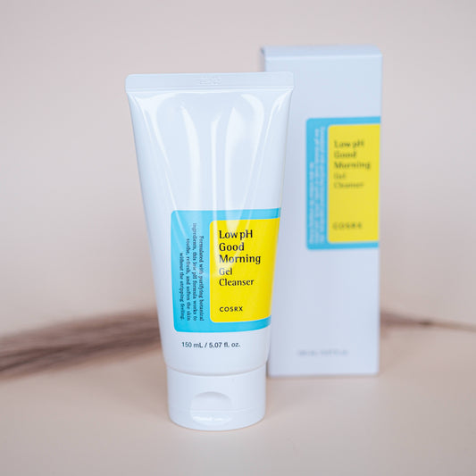 Verpakking van COSRX Low pH Good Morning Gel Cleanser