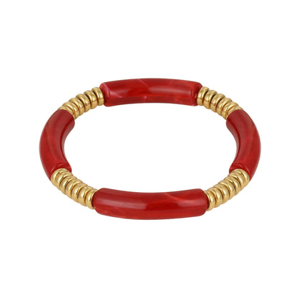 Gekleurde tube armband