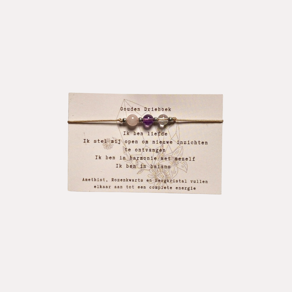 Edelsteen armband Affirmatie