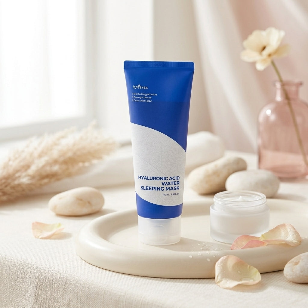 Lifestylefoto van de Isntree Hyaluronic Acid Water Sleeping Mask