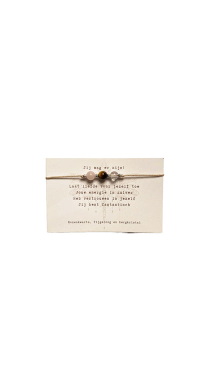Edelsteen armband – Jij mag er zijn