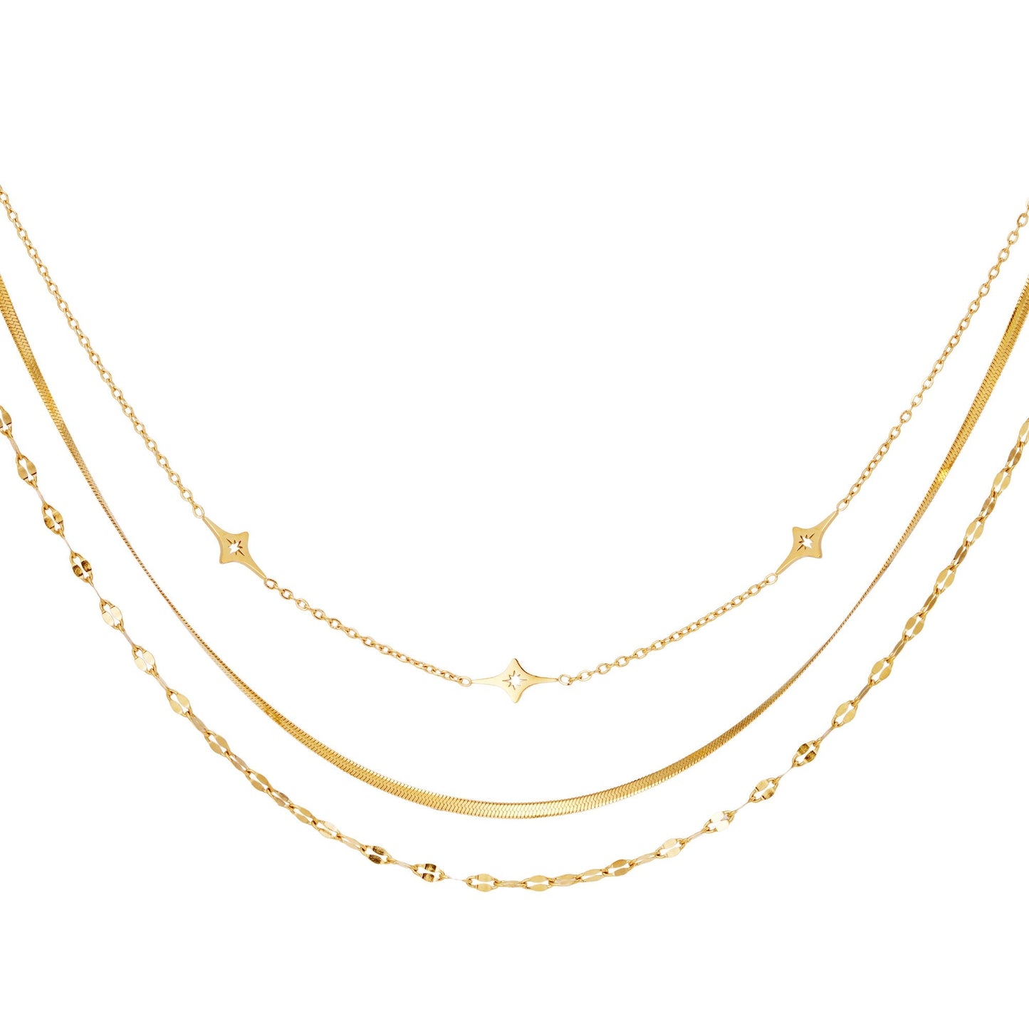 Ketting met meerdere lagen - Amora Jewellery