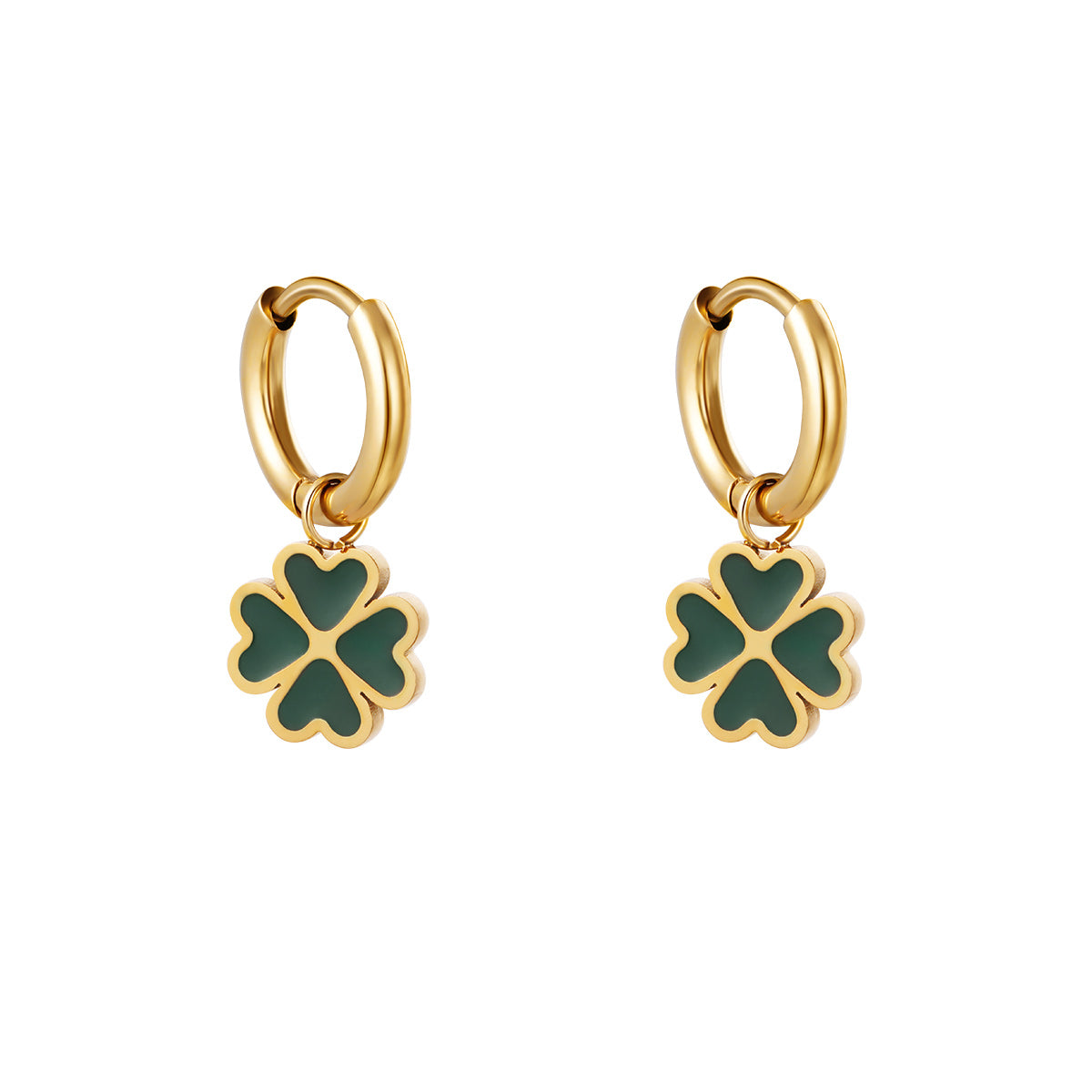 Klaver oorbellen - Amora Jewellery