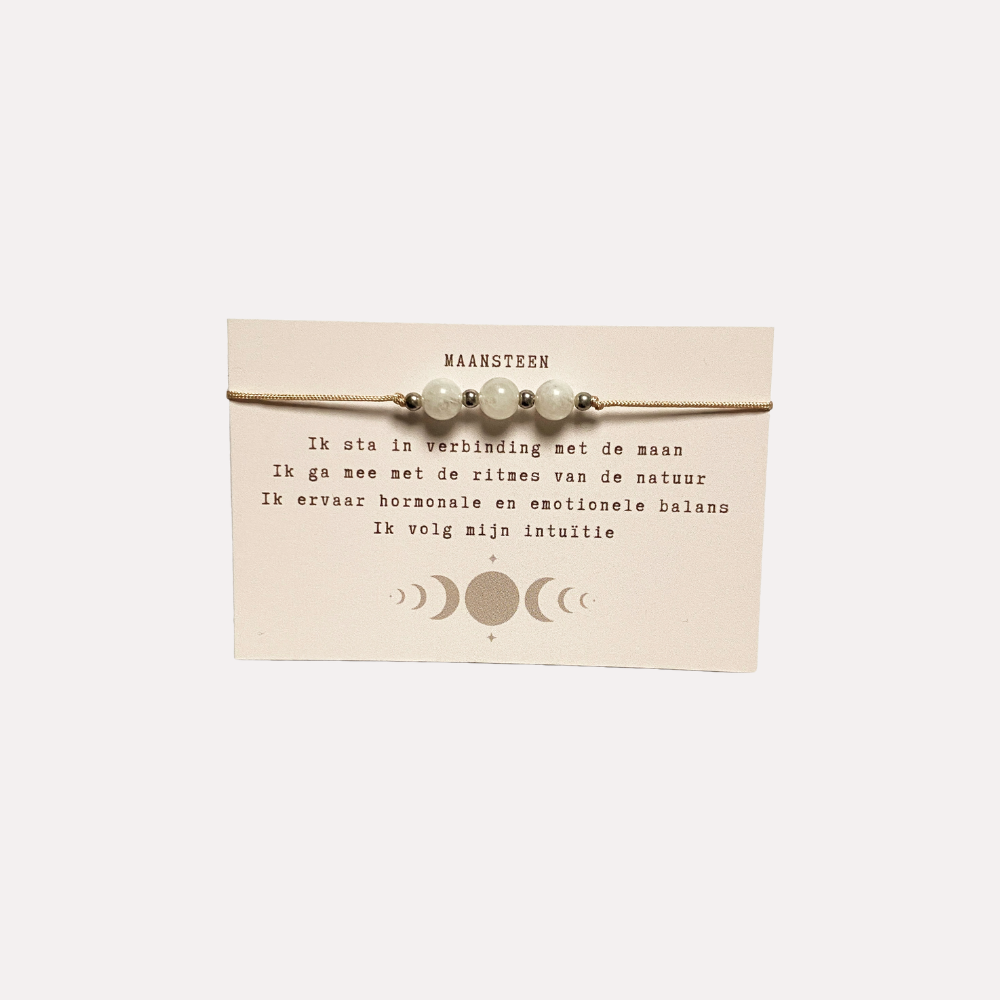 Edelsteen armband – Maansteen
