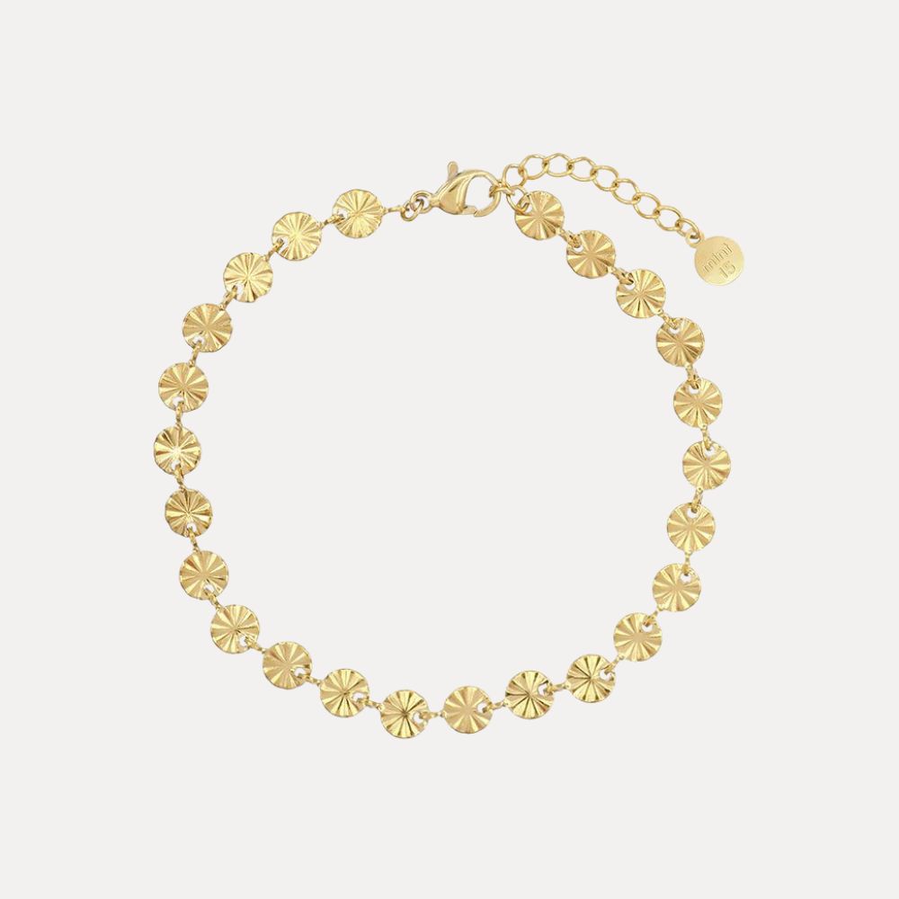 Minimalistische bloemenketting armband