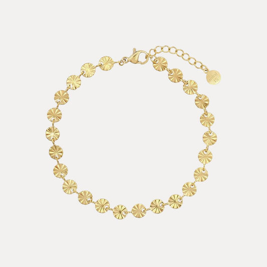 Minimalistische bloemenketting armband