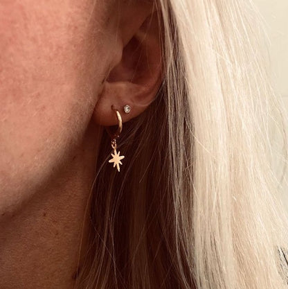Oorbellen met ster hanger