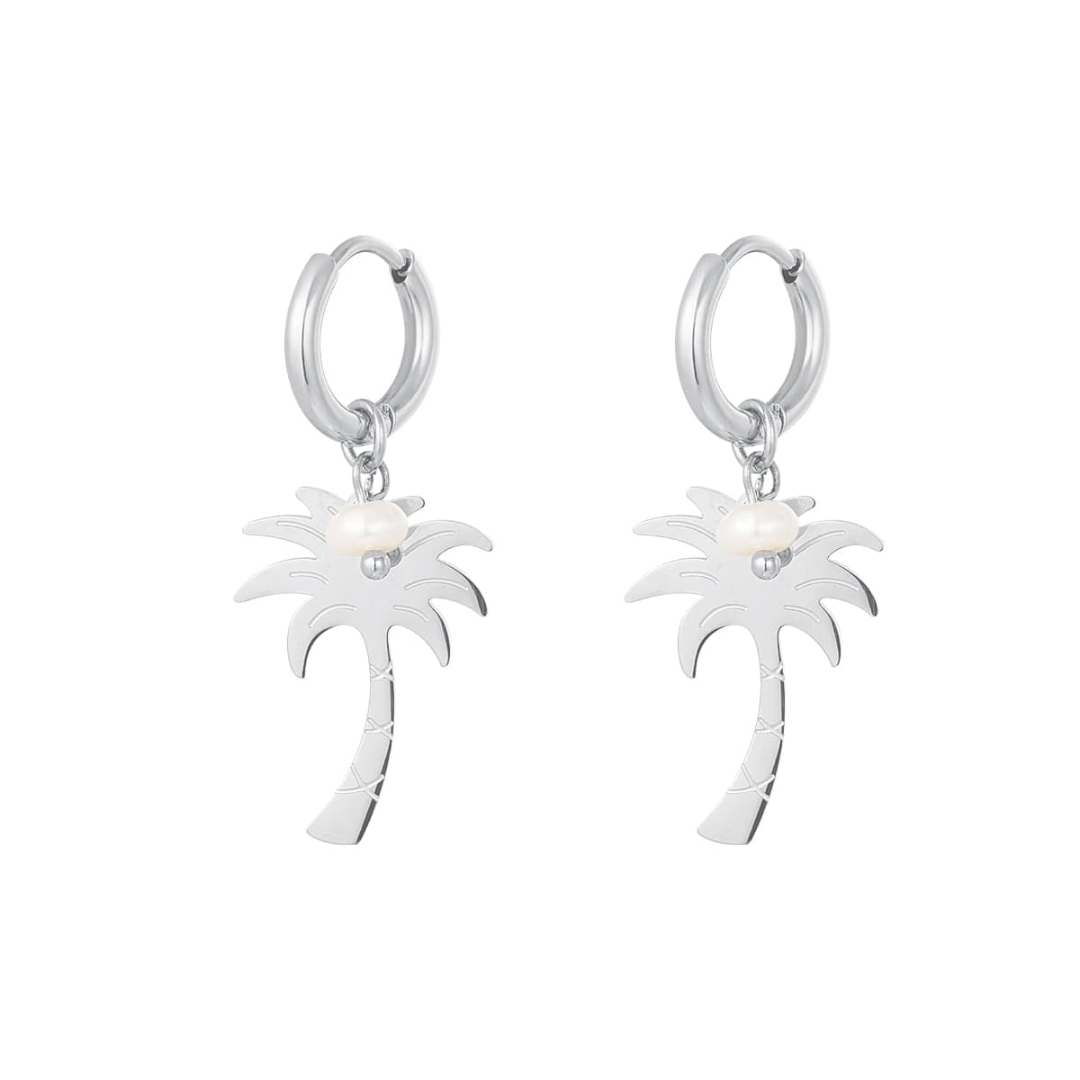 Palmboom oorbellen
