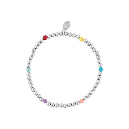 Armband gekleurde kralen
