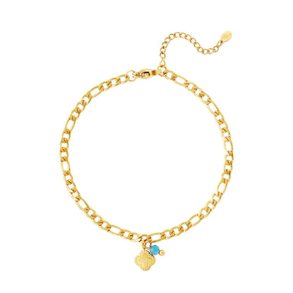 Subtiele schakelarmband armband met bedeltje