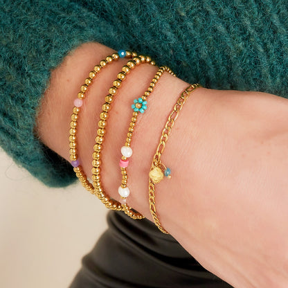 Subtiele schakelarmband armband met bedeltje