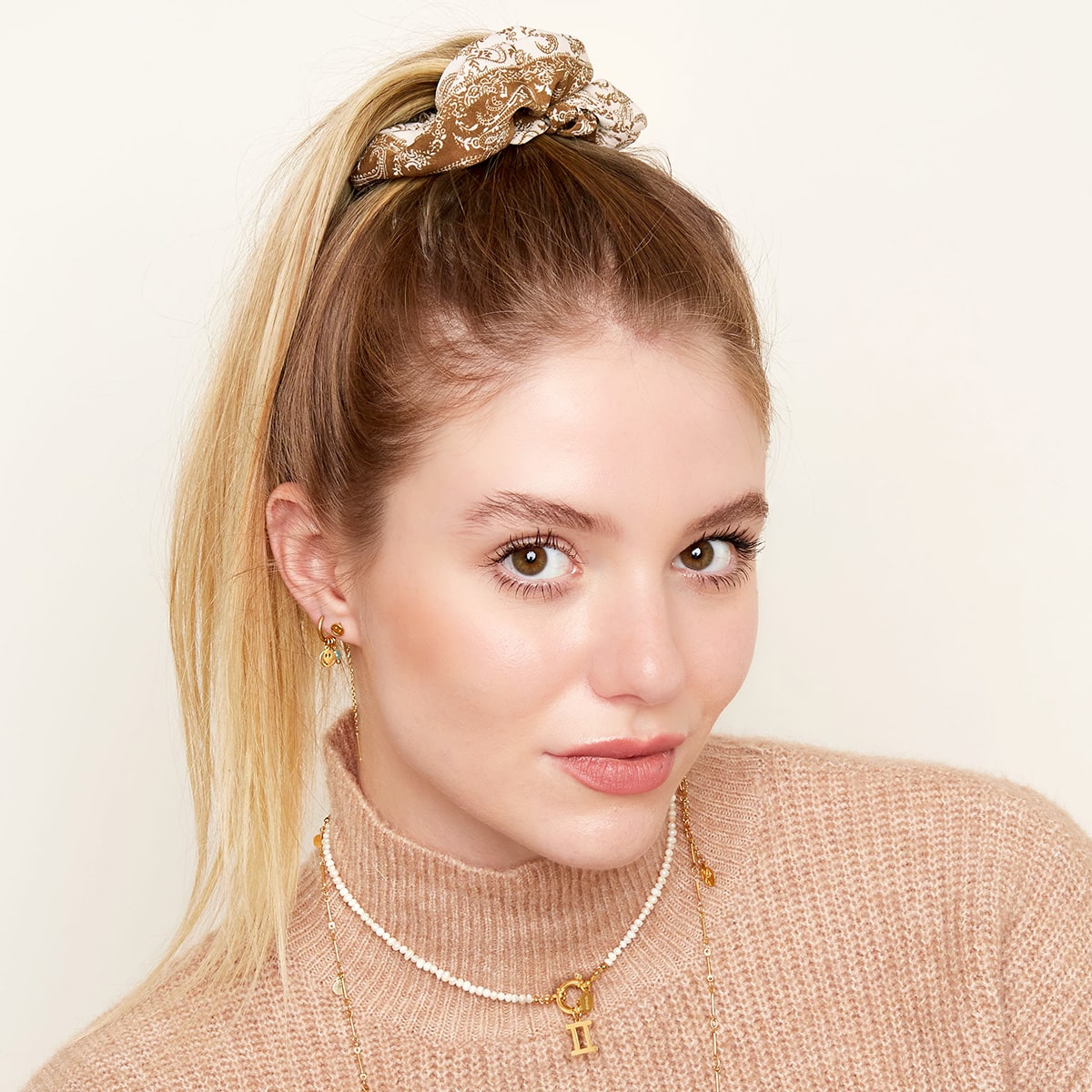 Scrunchie Bandana print