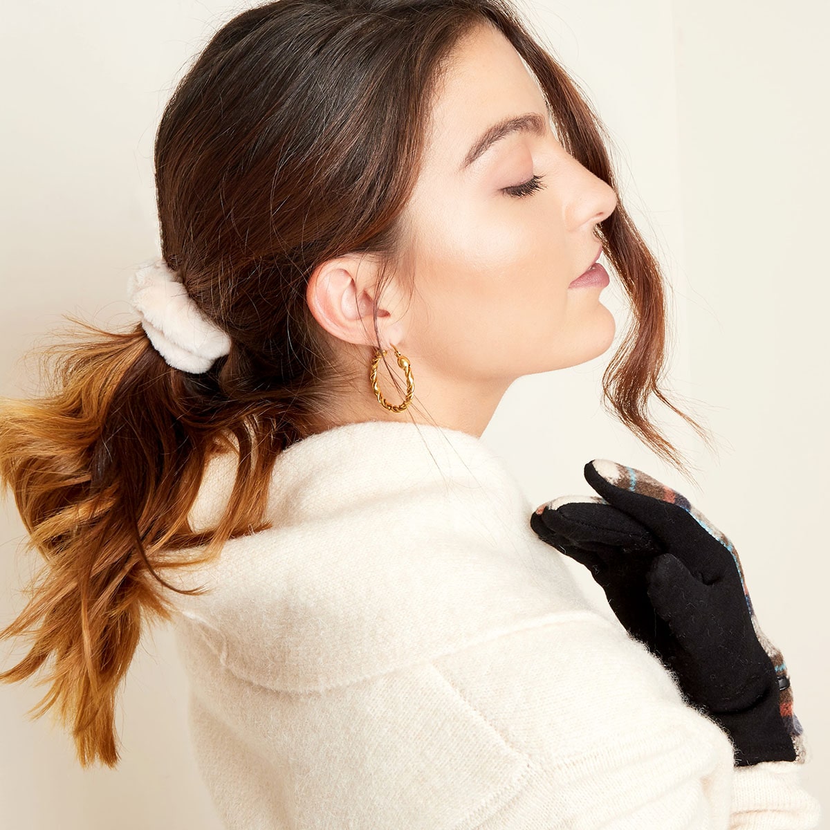 Pluche scrunchie