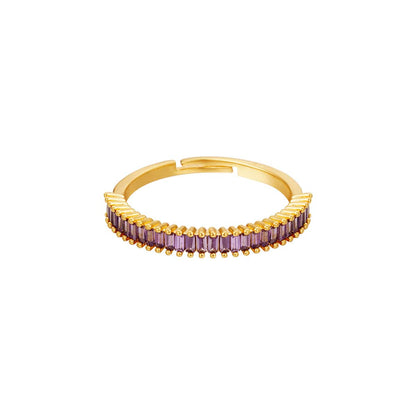 Kleurrijke verstelbaren ring