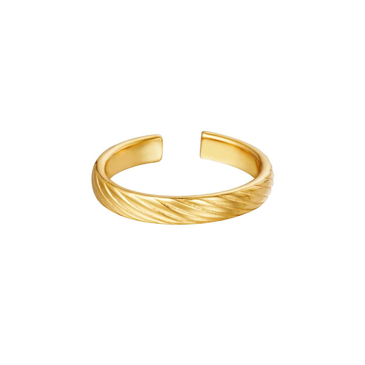 Ring met gedraaid patroon
