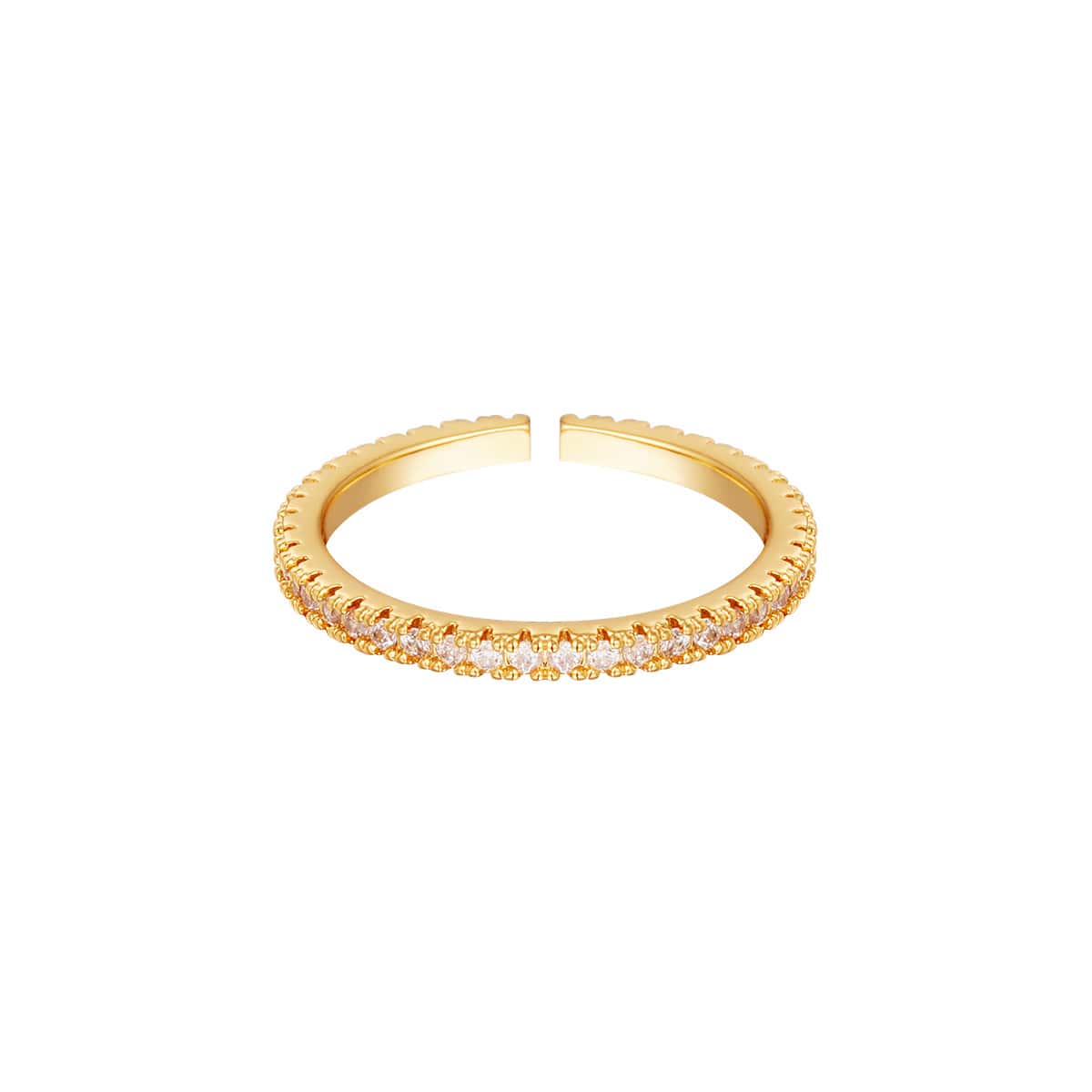 Sparkling ring met steentjes