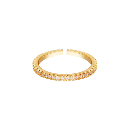 Sparkling ring met steentjes