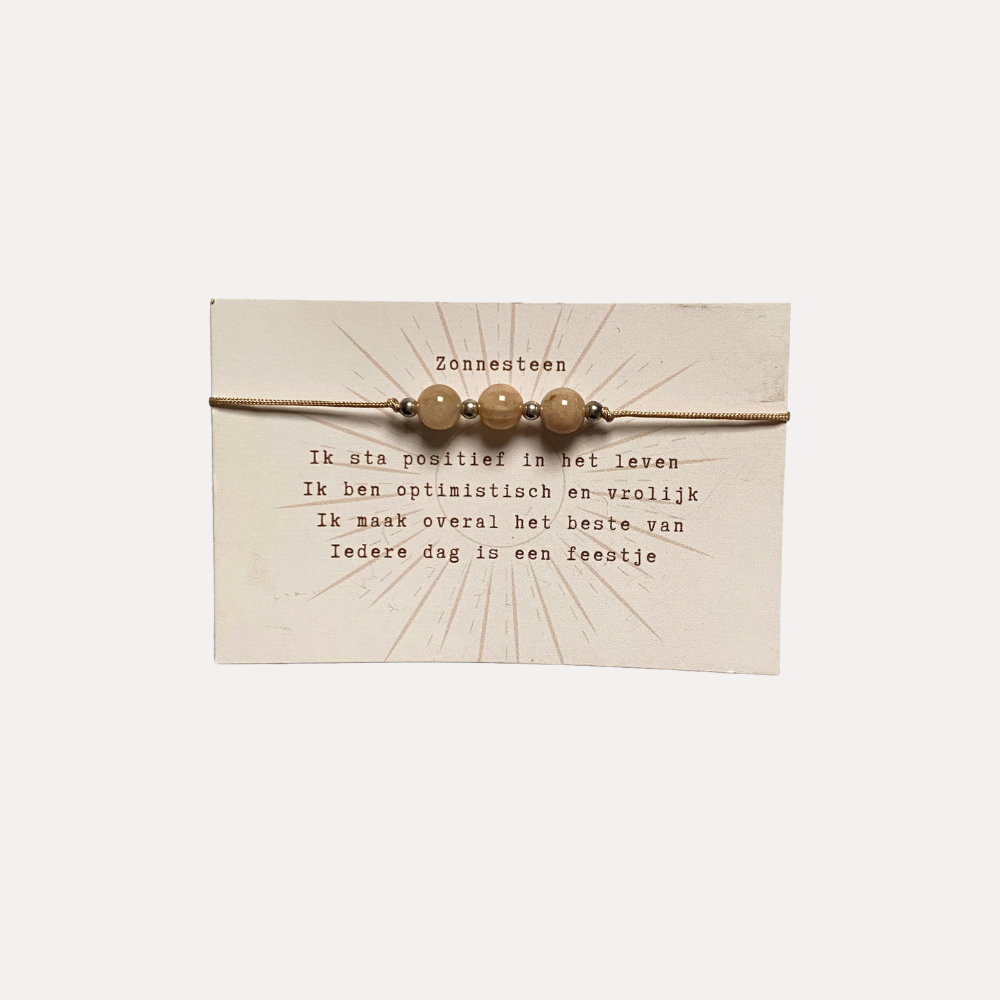 Edelsteen armband – Zonnesteen