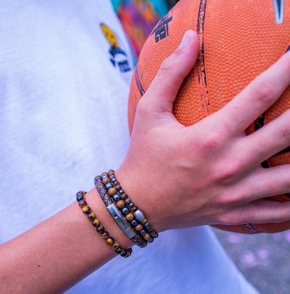 Armband Enam tijgeroog - Amora Jewellery