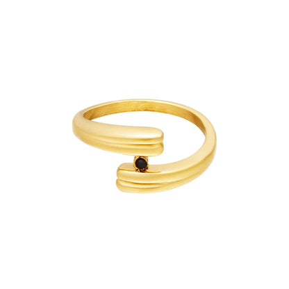 Chique ring met steentje