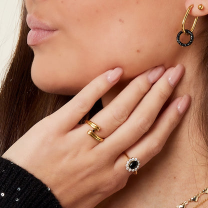 Chique ring met steentje