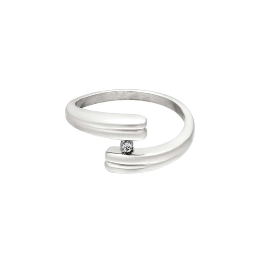 Chique ring met steentje